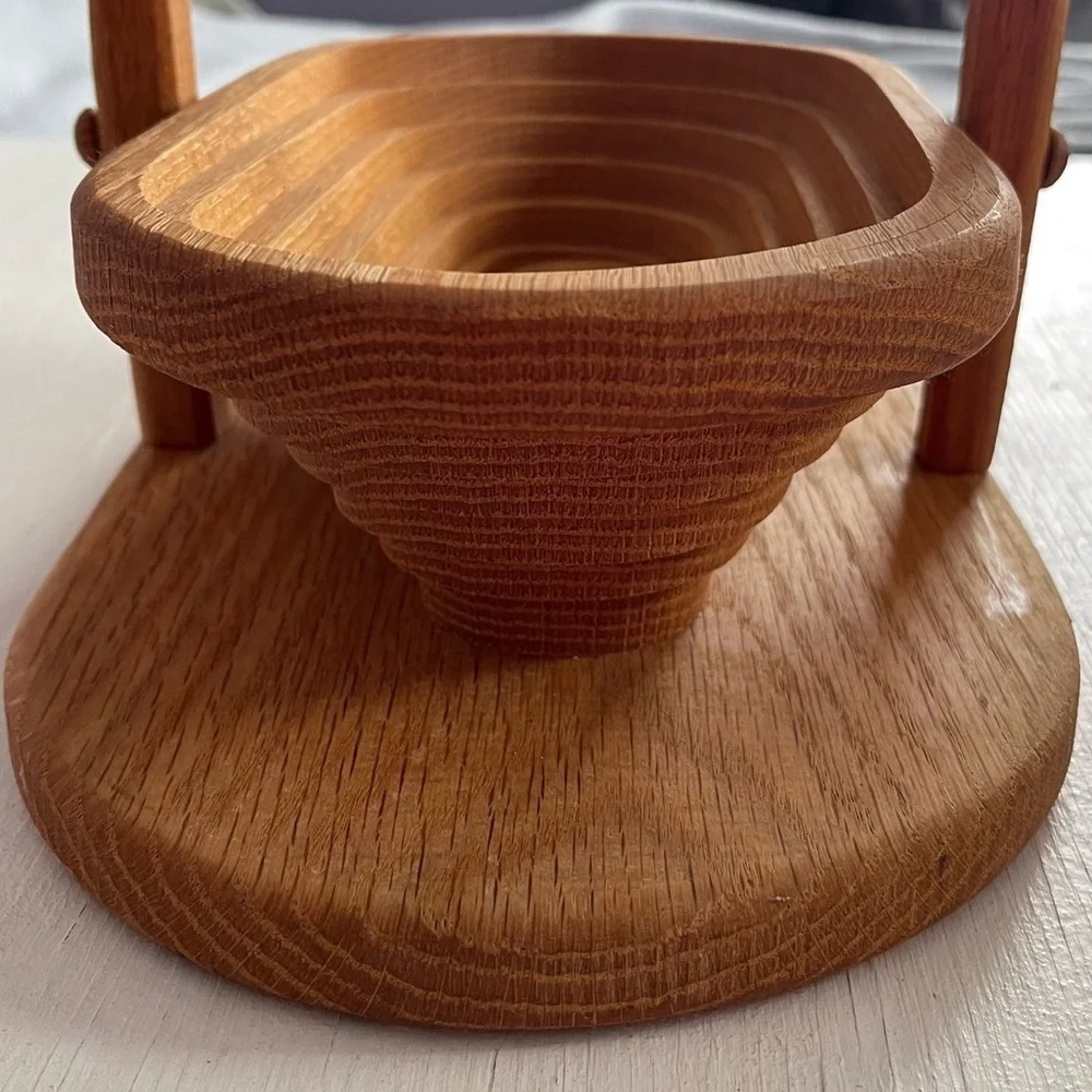 Collapsible Oak Basket